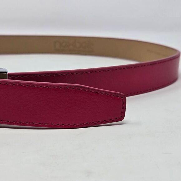 NEXBELT GOLF HIDDEN MARKER PINK LEATHER WOMENS BELT NO HOLES SIZE 00-8 EUC - Picture 3 of 9